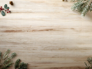 Potted Plants on Rustic Wood Background