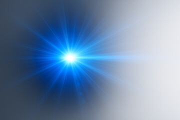 Obraz premium Bright Blue Light: A radiant burst of bright blue light radiates outwards from a central point, evoking energy and brilliance