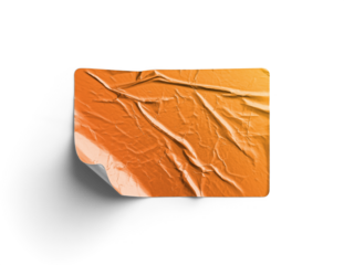 Curled Corner Crumpled Sticker