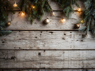 Potted Plants on Rustic Wood Background