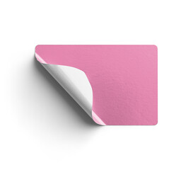 Peeling Pink Metallic Sticker
