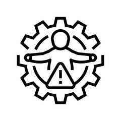 birth defects line icon vector illustration