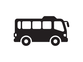 Public transportation bus icon isolated on clean background design graphic.