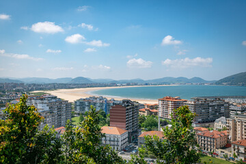 saint jean de luz city skyline in spain