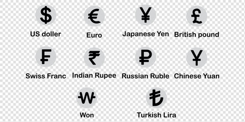 Dollar and euro financial icon illustration, showing online payment symbols, digital wallet graphics, currency signs, and earnings coin visuals, suitable for banking, finance, and economic design
