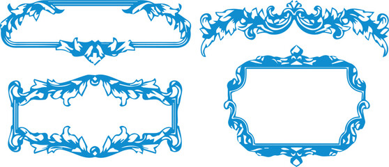 Elegant Ornamental Vintage Frames for Decorative Classic Design Themes