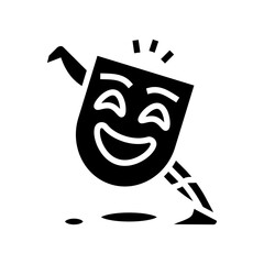 betrayal fear glyph icon vector illustration