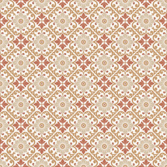Floral Damask Pattern seamless tile design, elegant decorative Floral Damask Pattern for wallpaper and textile, vintage Asian style Floral Damask Pattern background