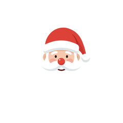 Cute Santa Claus Head Icon