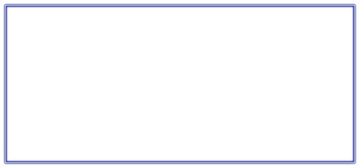Empty white rectangle with blue outline on a clean background Vector