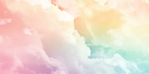 Fototapeta premium Sky clear gradient pastel sky background. Freedom concept. Vector illustration.