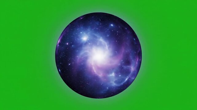 Glowing Orb in Dark Space with centralized glowing orb emitting light effect glowing orb green screen style featuring glowing orb,