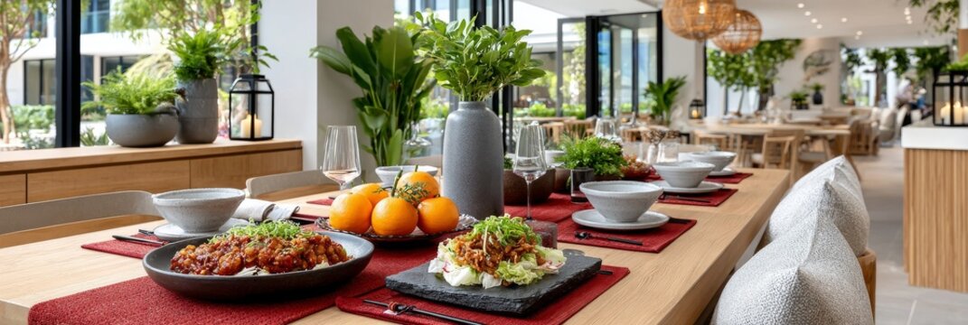 Celebraci&oacute;n del A&ntilde;o Nuevo Lunar en un ambiente elegante con comida t&iacute;pica y decoraci&oacute;n