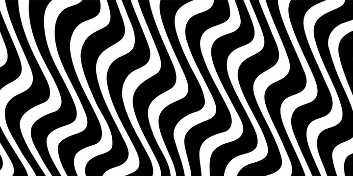 Abstract background parallel black lines on noise surface in perspective. Vector illustration. Illusion lines concept on white.