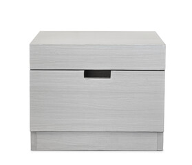 Modern gray wooden nightstand