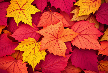 red maple leaves