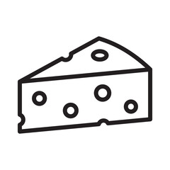 Cheese Line Style Icon for Cooking and Grocery