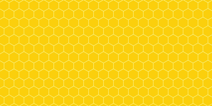 abstract yellow honeycomb wave pattern suitable for background.Vector ilustration