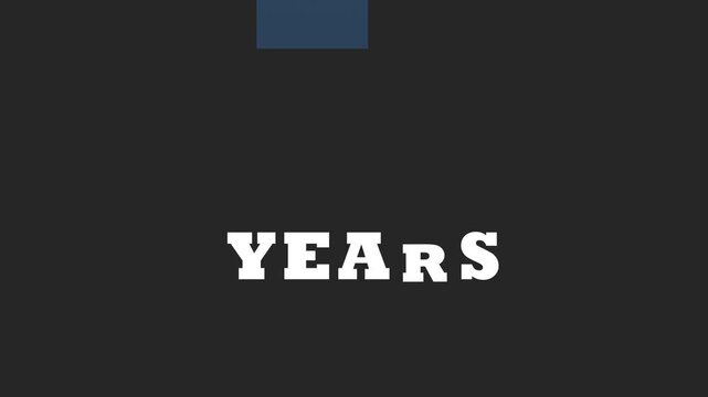 5 Years Scattered video 4K animation