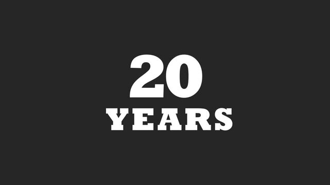 20 Years Scattered video 4K animation