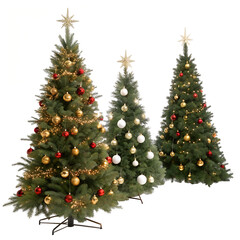 christmas tree isolated on white background