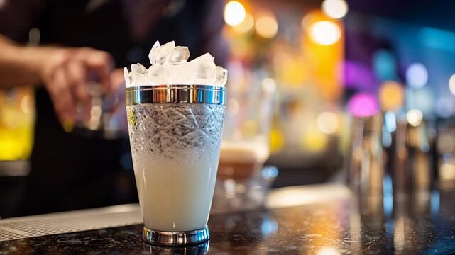 close-up cocktail shaker