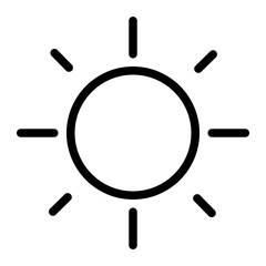 sun icon for illustration