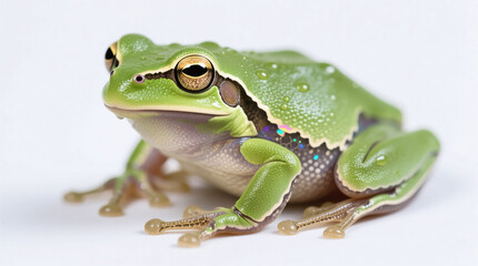 Obraz premium tree frog isolated on white background