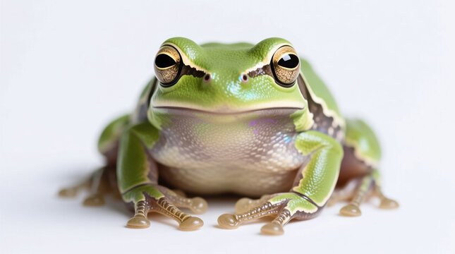 tree frog isolated on white background
