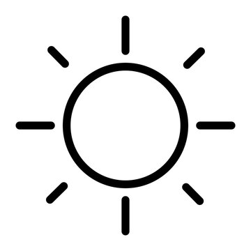 sun icon for illustration