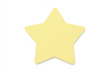 Yellow star shape simple icon for rating success