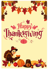 Fototapeta premium Thanksgiving card eps file, Thanksgiving Day