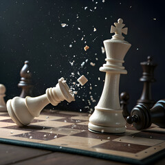 Chess Victory: King Defeat on transparent background