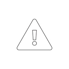 Outline Exclamation Mark Warning Hazard Triangle