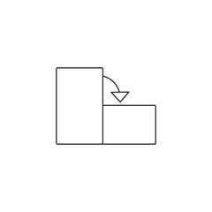 Outline Download Arrow Transfer Data Interface Icon