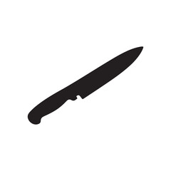 Fillet knife silhouette  icon vector flat design