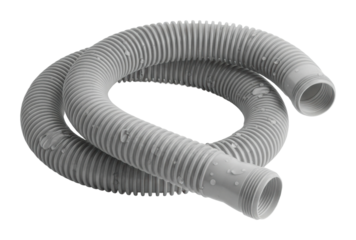 Flexible drainage hose installation home product detail isolated on transparent background