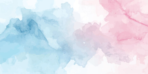 Colourful Watercolor background with blue paint, with light turquoise and dark sky-blue. blending depth and texture. Perfect for adding an airy, artistic feel to various projects.