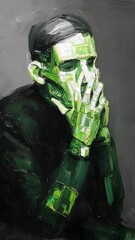 a person using a cybernetic prosthesis