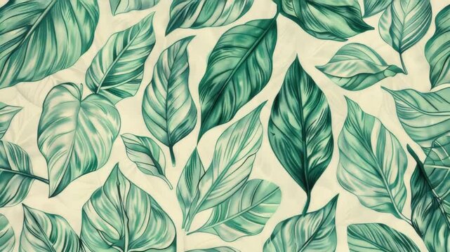 Video A bundle of fresh green leaves, great for natural or environmental themes