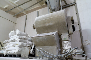 flour production machine close-up © Polivan