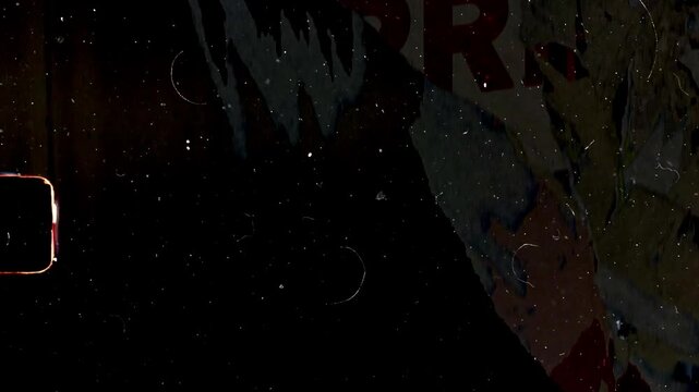 Ripped street posters flashing grunge background animation