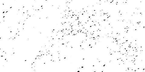 Urban overlay spotted concrete grain surface grainy noise rust wall grunge black splatter and white background. damaged chalk crack rough ink wall texture.	