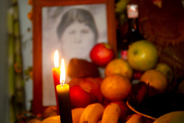 Altar de día de muertos en Oaxaca, México