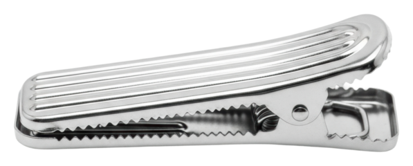 Metal clip action - professional tools - - isolated on transparent background