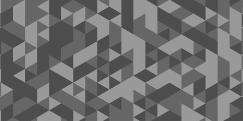 Fototapeta premium Overlap random vector element modern overlay diamond triangle mosaic paper black and gray low polygon web brochure layer space texture background. 