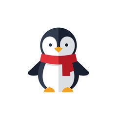 penguin on snow