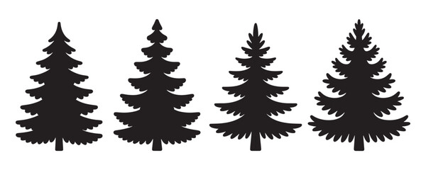 Obraz premium set of forest trees