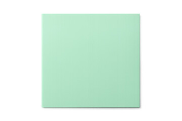 Mint green square card with transparent background