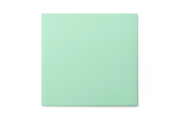 Mint green square card with transparent background